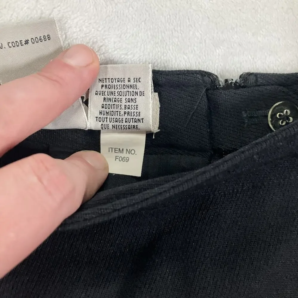 Vintage Eddie Bauer Aka Women's Size 6 Black Pencil Skirt 100% Wool Office Siren - Picture 9 of 11